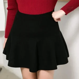 Jupe en tricot inspirée du style japonais