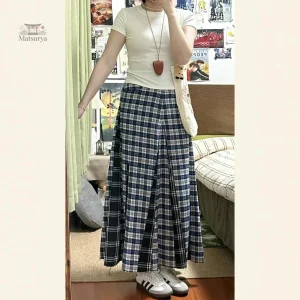 Jupe longue japonaise femme élégante et raffinée