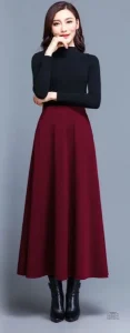Jupe japonaise à poches, parfaite pour un look quotidien