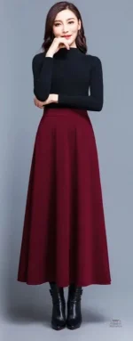 Jupe japonaise à poches, parfaite pour un look quotidien