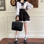 Jupe longue inspirée de la mode japonaise