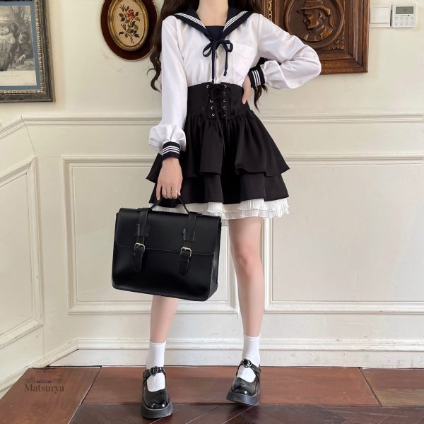 Jupe longue inspirée de la mode japonaise