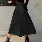 Jupe longue avec motifs traditionnels japonais