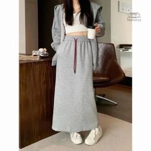Jupe longue japonaise décontractée