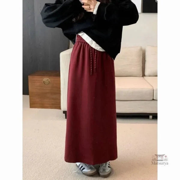 Jupe longue style japonais pour un look décontracté