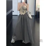 Jupe longue estivale, style japonais traditionnel et moderne
