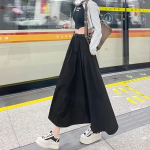 Jupe mi-longue traditionnelle au design japonais