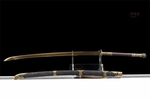 Katana Japonais élégant avec finition artisanale