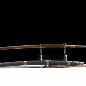Katana Japonais élégant avec finition artisanale