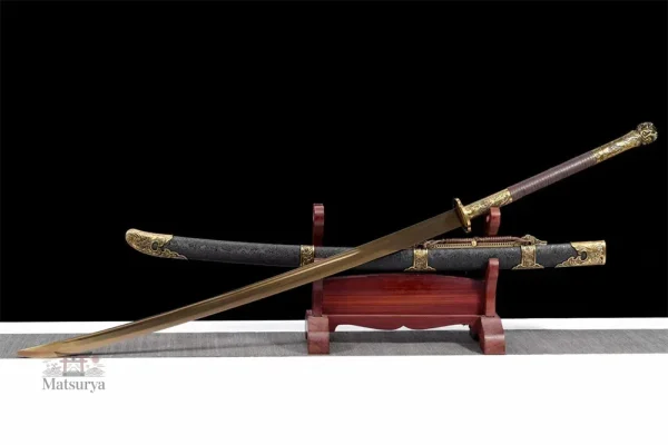 Katana traditionnel japonais, design raffiné et unique