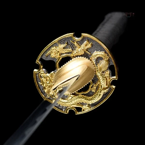 Katana Japonais, design unique avec motif de dragon