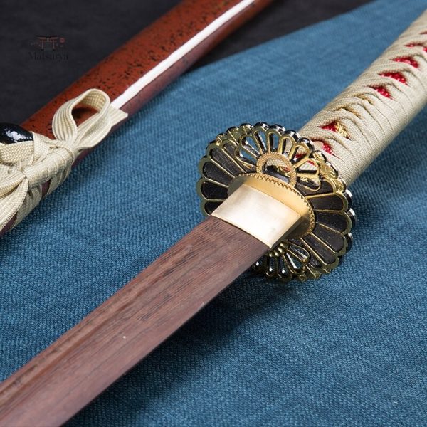Katana japonais avec lame forgée à la main