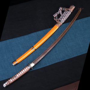 Katana traditionnel japonais avec lame courbée