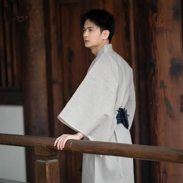 Kimono Traditionnel Beige pour Homme
