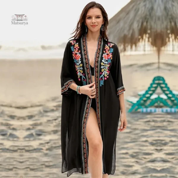 kimono-de-plage-boheme-1 Kimono de plage bohème élégant et léger