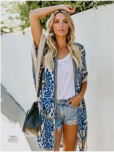 Kimono de plage stylé pour une allure décontractée