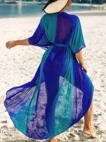Kimono léger avec motif dégradé pour la plage