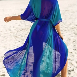 Kimono léger avec motif dégradé pour la plage