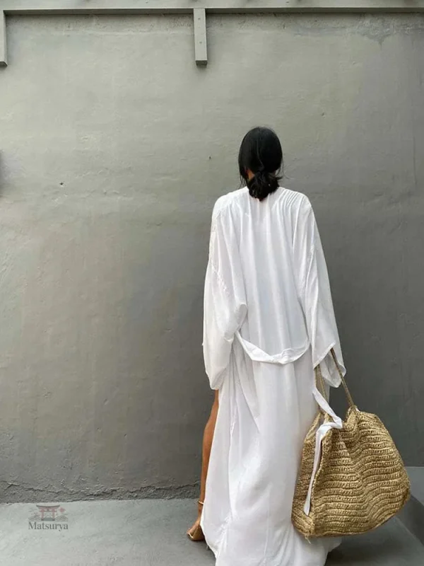 Kimono de plage, tissu coton doux et léger