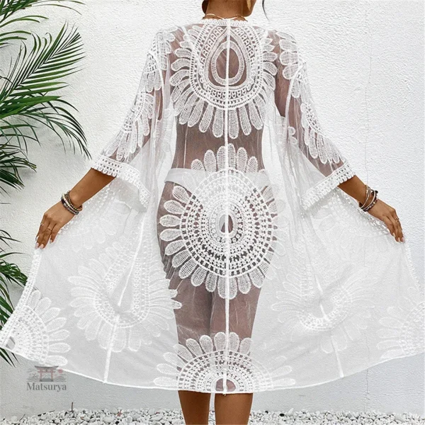 Mousseline brodée pour un look estival élégant