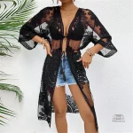 Mousseline légère, kimono de plage tendance