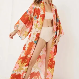 Kimono de plage estival léger et fluide