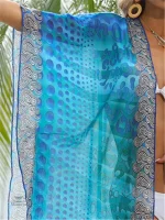 Kimono de plage à fente pour un look estival tendance