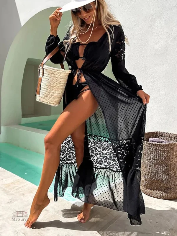 Vêtement de plage noir pour un look chic et décontracté
