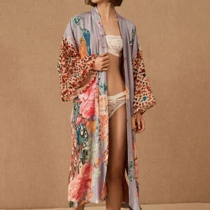 Kimono de plage Peacock au design vibrant et élégant
