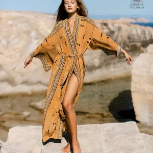 Kimono de plage sobre en tissu léger