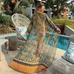 Kimono de plage transparent élégant et léger