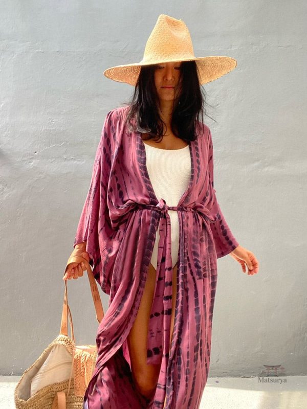 Couverture de plage en kimono léger