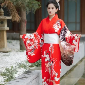 Kimono Femme Vintage en style japonais