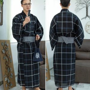 Kimono Homme à Carreaux traditionnel
