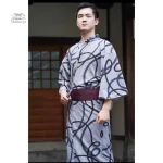 Kimono homme artistique traditionnel en tissu léger