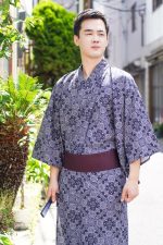 Vêtement traditionnel japonais pour homme, kimono chic