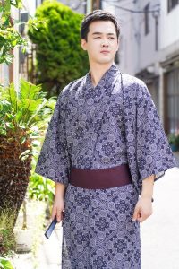 Vêtement traditionnel japonais pour homme, kimono chic