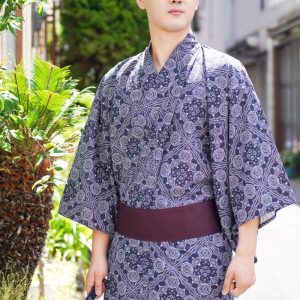 Vêtement traditionnel japonais pour homme, kimono chic