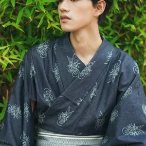 Kimono Homme Élégant en tissu traditionnel