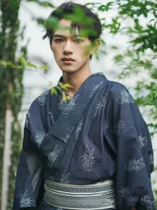 Kimono traditionnel pour homme, style élégant
