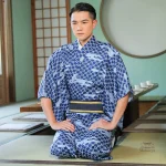 Vêtement masculin d'été, kimono traditionnel, design élégant