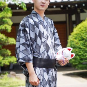 Kimono homme graphique au style japonais moderne