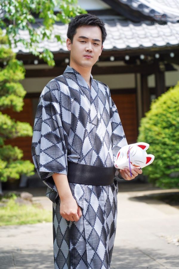 kimono-homme-graphique-1 Kimono homme graphique au style japonais moderne
