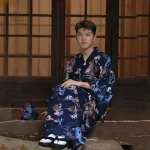Kimono homme avec design contemporain