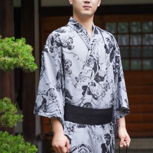 Kimono traditionnel pour homme avec design naturel
