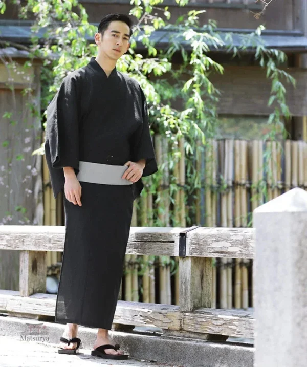 kimono-homme-noir-1 Kimono Noir Homme