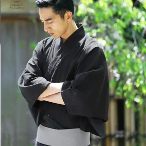 Kimono Traditionnel Noir pour Homme