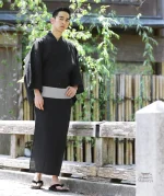 Kimono noir homme pour les cérémonies