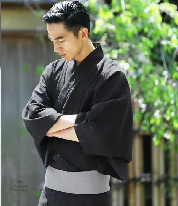 Kimono noir homme tendance