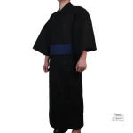 Kimono noir homme avec coupe moderne